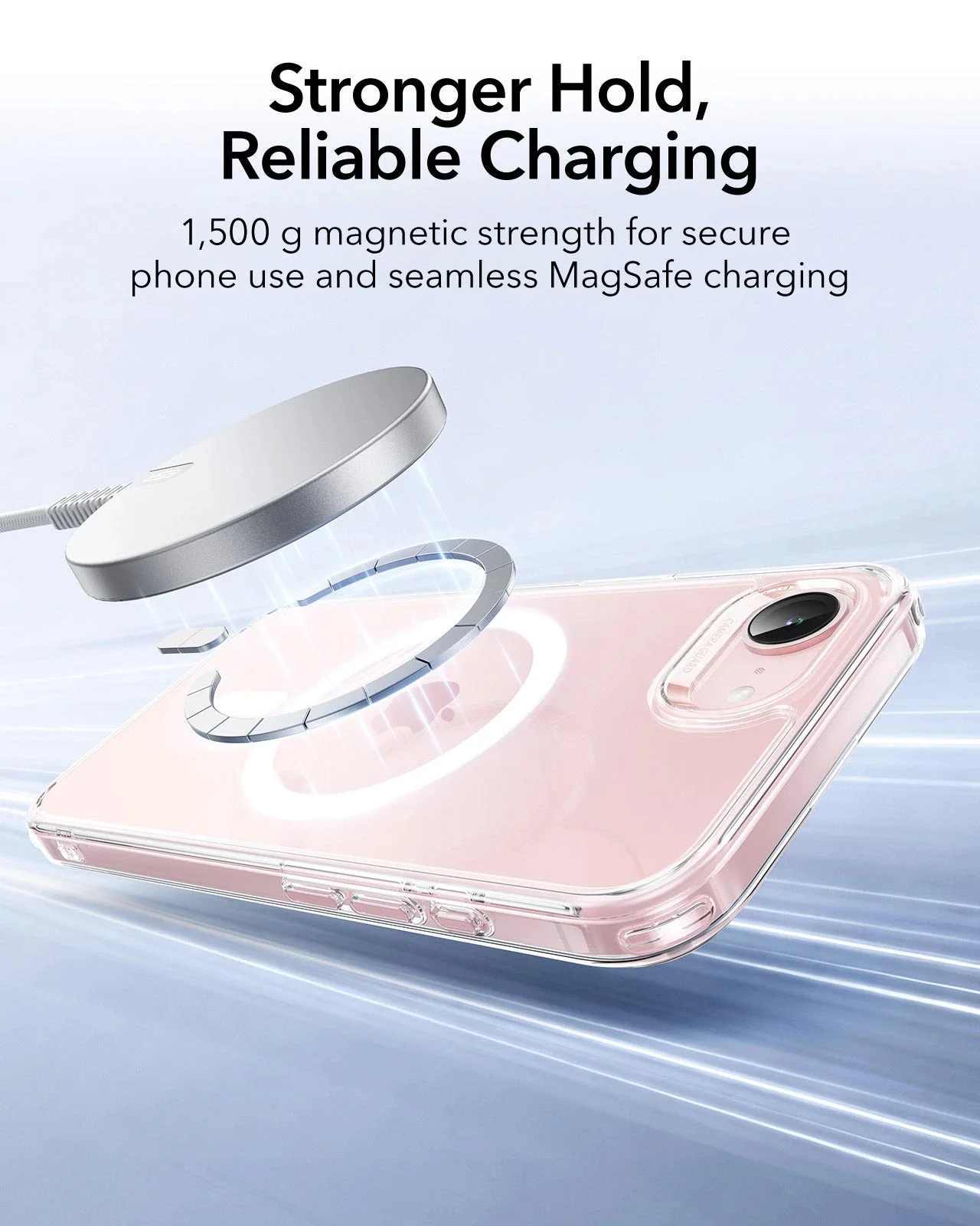 iPhone 17e Classic Hybrid Magnetic Case - Clear - Image 11