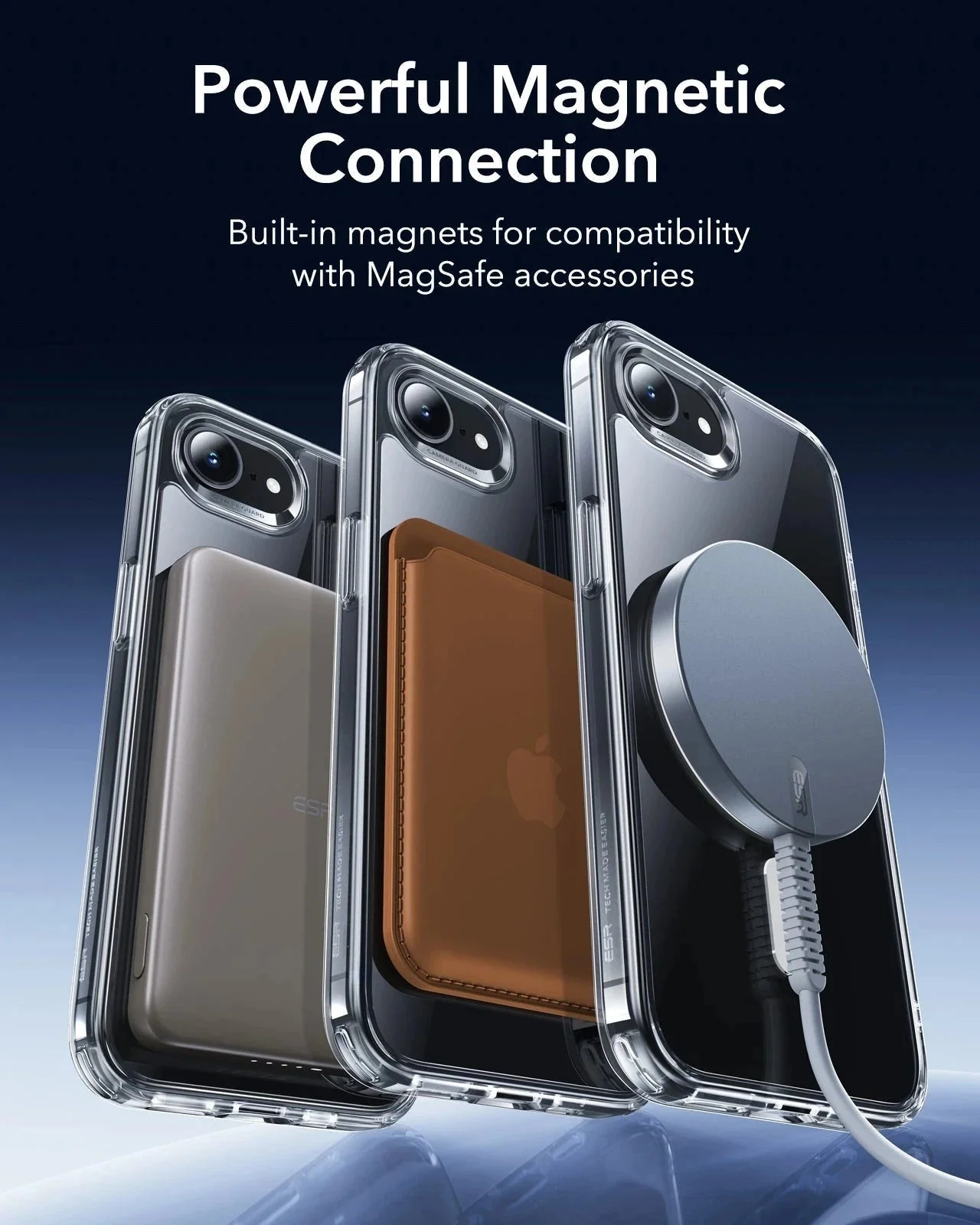 iPhone 17e Classic Hybrid Magnetic Case - Clear - Image 8