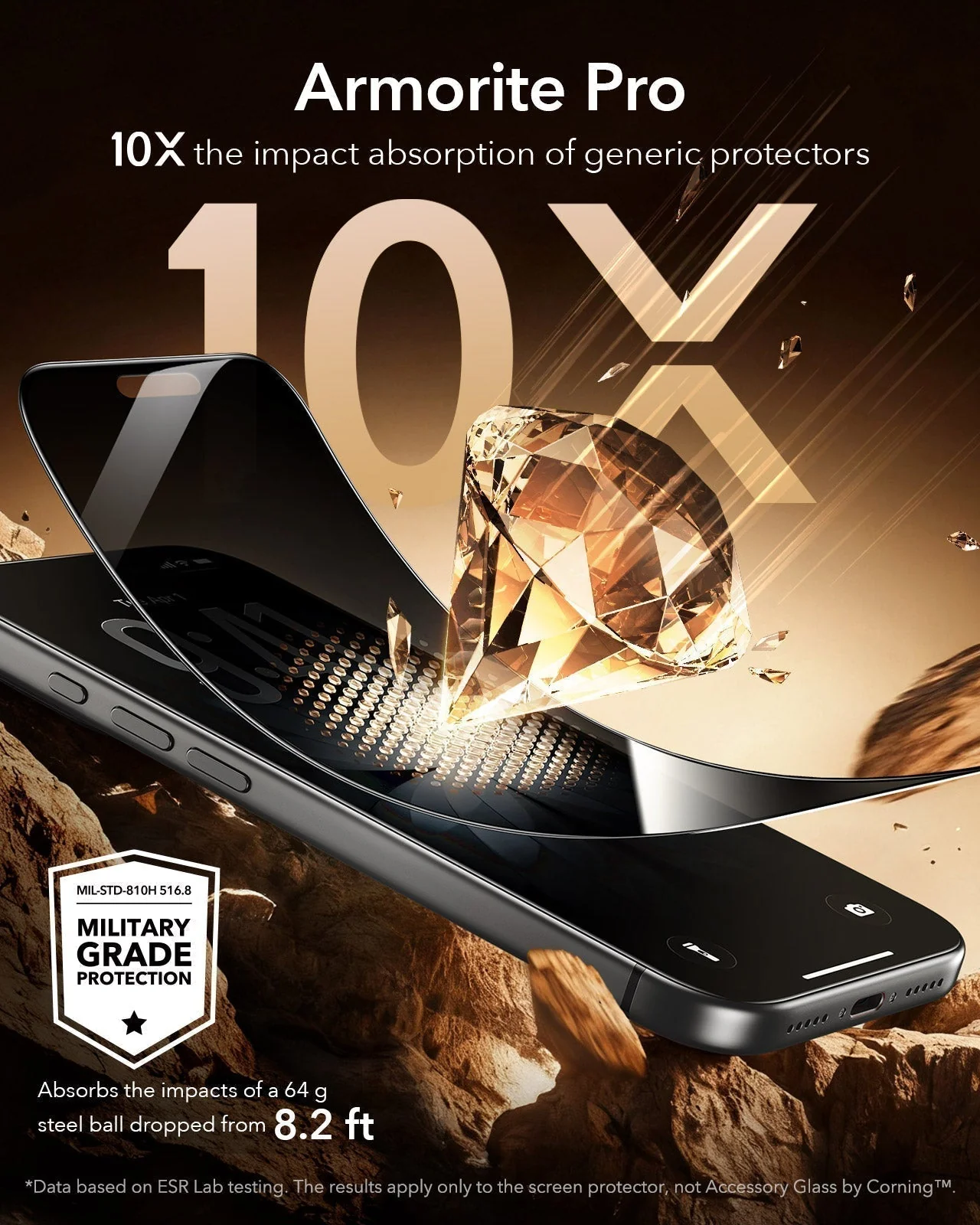 iPhone 17 Pro Max Bundle Cloud Soft Magnetic Case (Stash Stand) and Armorite Pro Privacy Screen Protector - Black - Image 4
