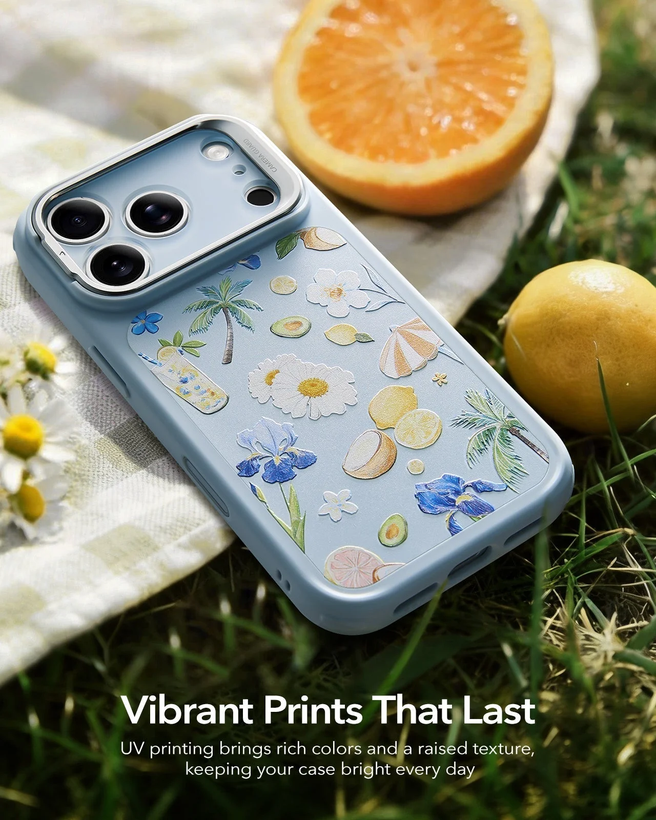 iPhone 17 Pro Classic Hybrid Magnetic Case (Camera Control, Stash Stand) - Tropical Paradise - Image 8