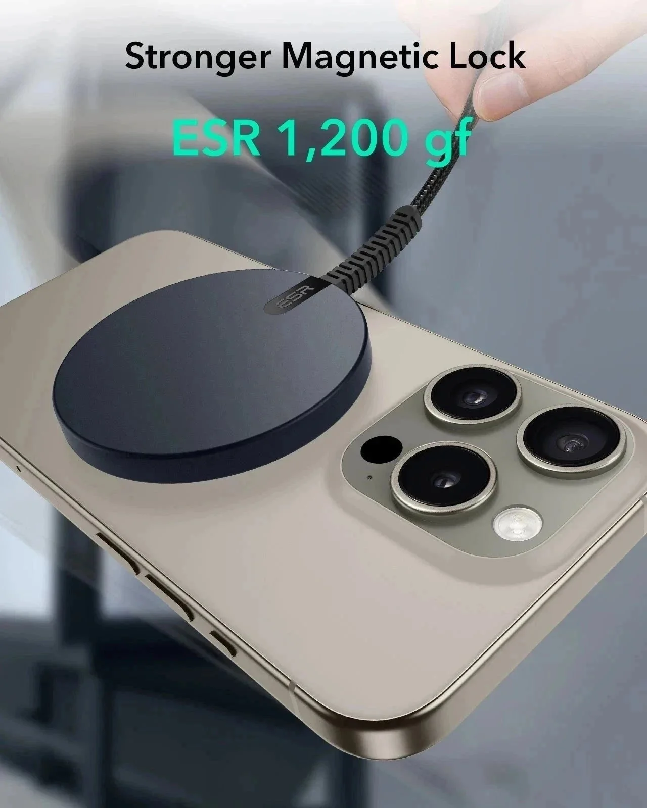 iPhone 17 Pro Bundle Cyber Tough Magnetic Case (Camera Control, Stash Stand) and Magnetic Charging Pad (Qi2) - Black - Image 5