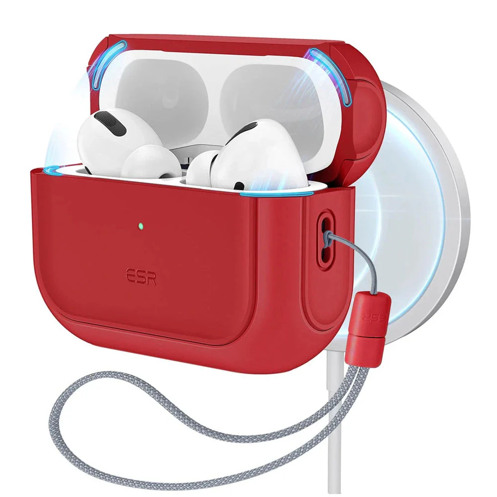 AirPods Pro 3 Orbit Hybrid Magnetic Case - Dark Red