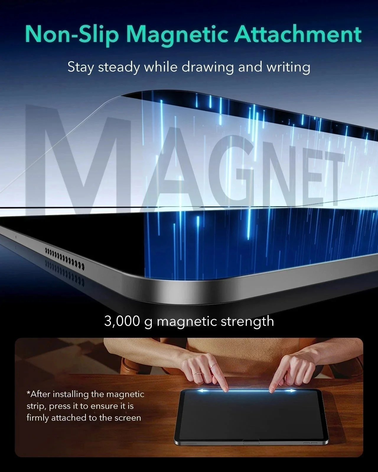 iPad Air 11" (M4, 2026) Flex Tastaturhülle (abnehmbar) & Paper-Feel Schutzbundle- DE Layout -Dark Gray - Image 18