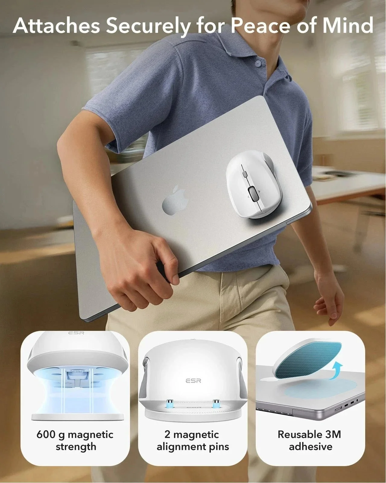 ESR MagMouse™ Wireless Mouse - White - Image 4