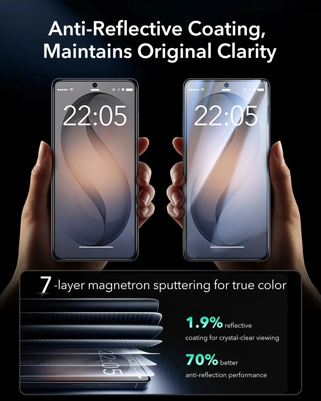Galaxy S26 Ultra Bundle Classic Hybrid Magnetic Case (Stash Stand) and Armorite® Screen Protector - Frosted Blue - Image 10