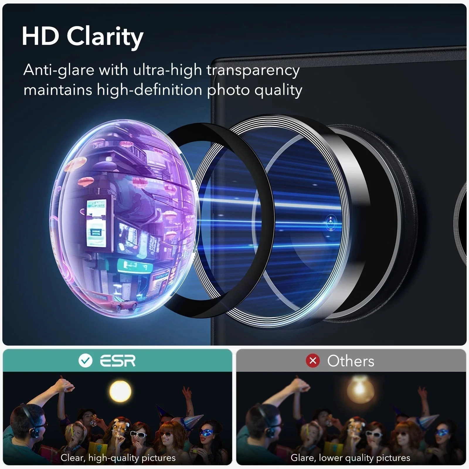Galaxy S24 Ultra Armorite Camera Lens Protectors - Black - Image 3