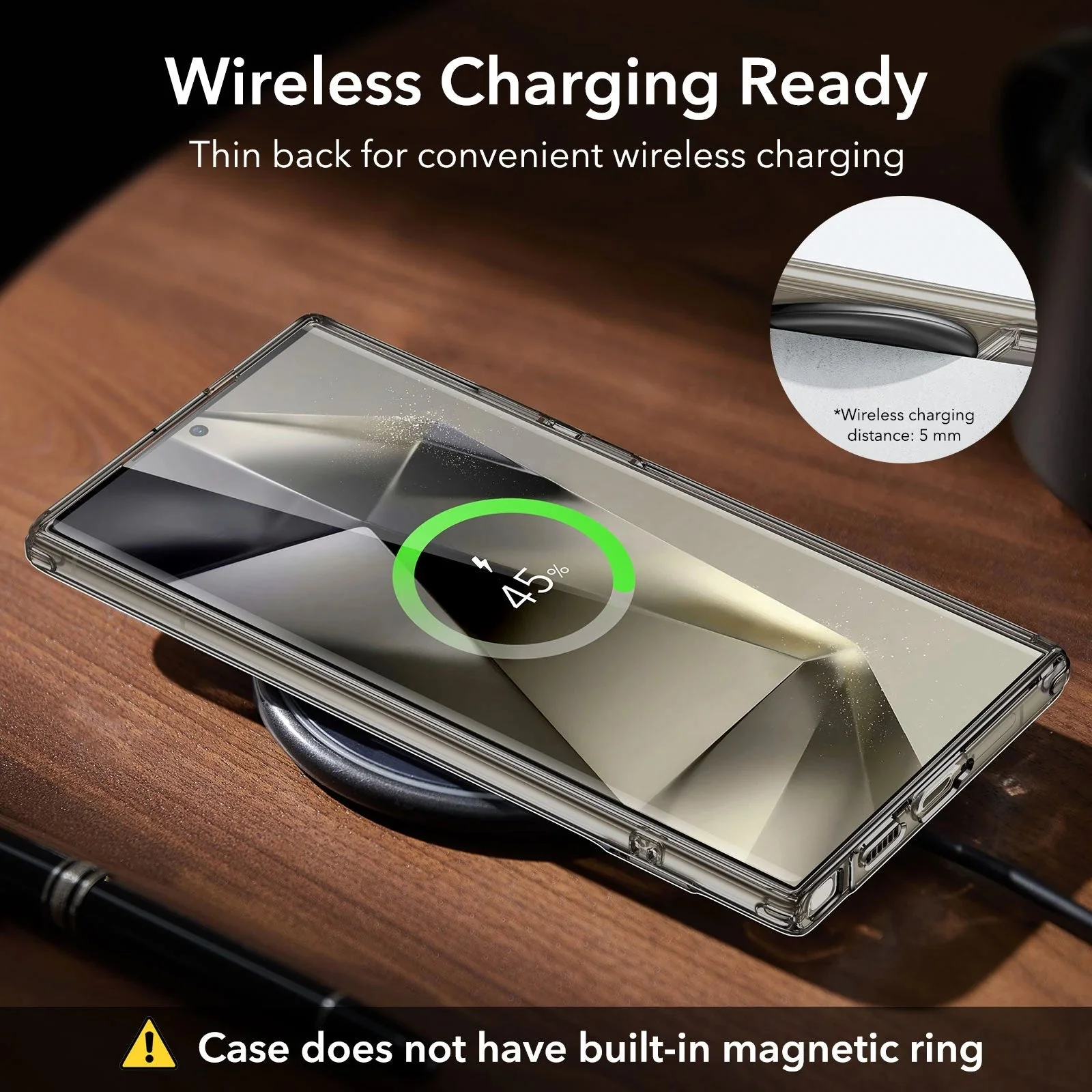 Galaxy S24 Ultra Boost Kickstand Case - Clear Grey - Image 7