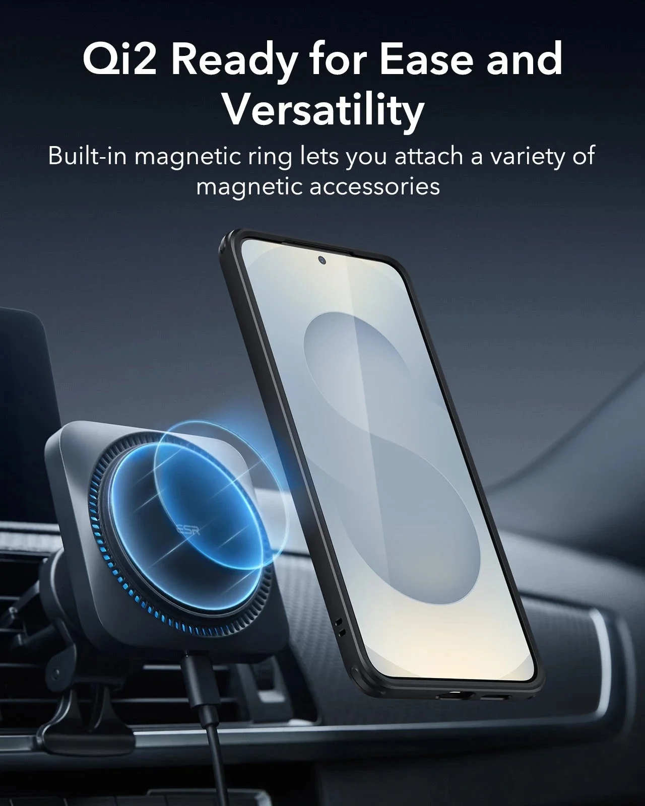 Galaxy S25+ HaloLock Classic Hybrid Case - Frosted Blue - Image 8
