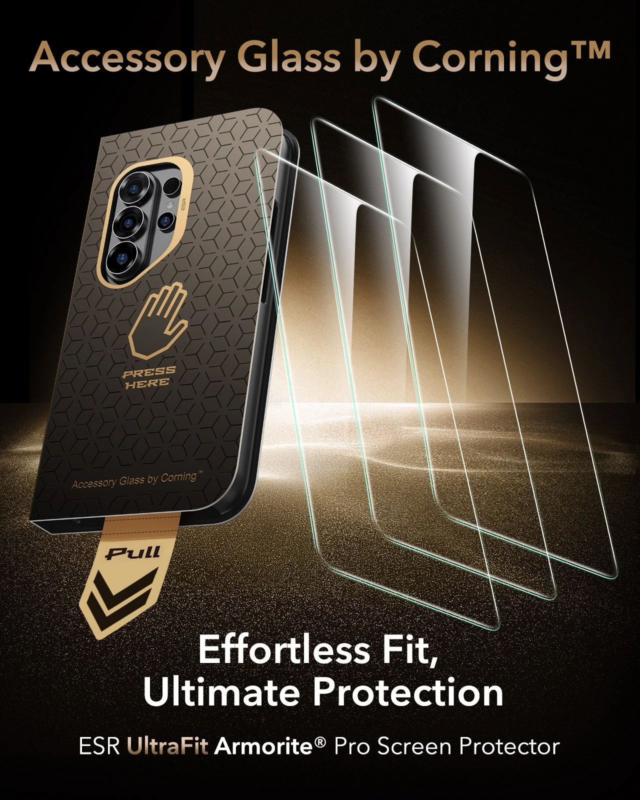 Galaxy S26 Ultra UltraFit Armorite® Pro Screen Protector - 3 Pack - Image 2