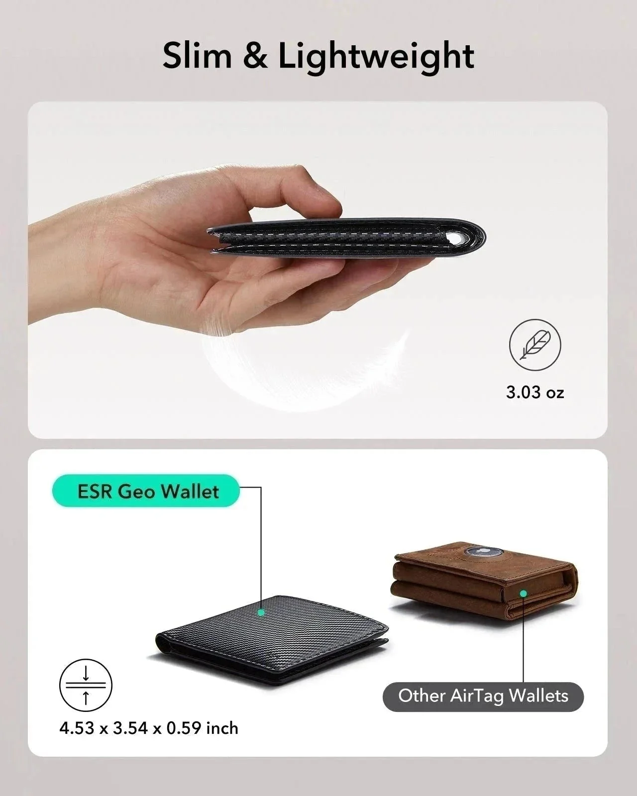 Geo Wallet with Find My - Black Carbon Fiber - Image 9