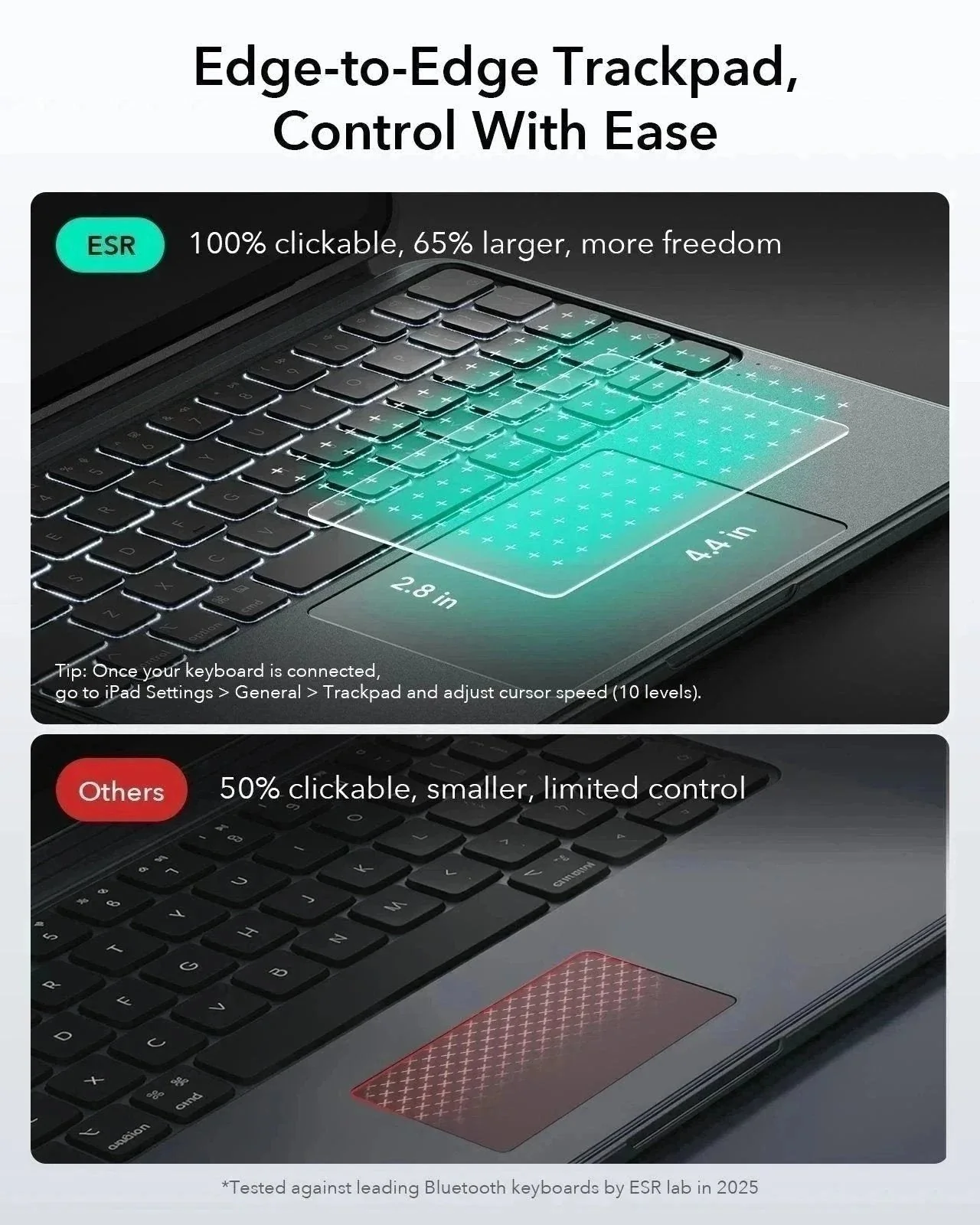 iPad 11" (A16) 2025 Bundle Shift Keyboard Case with Geo Digital Pencil  -US Layout-Dark Gray - Image 7