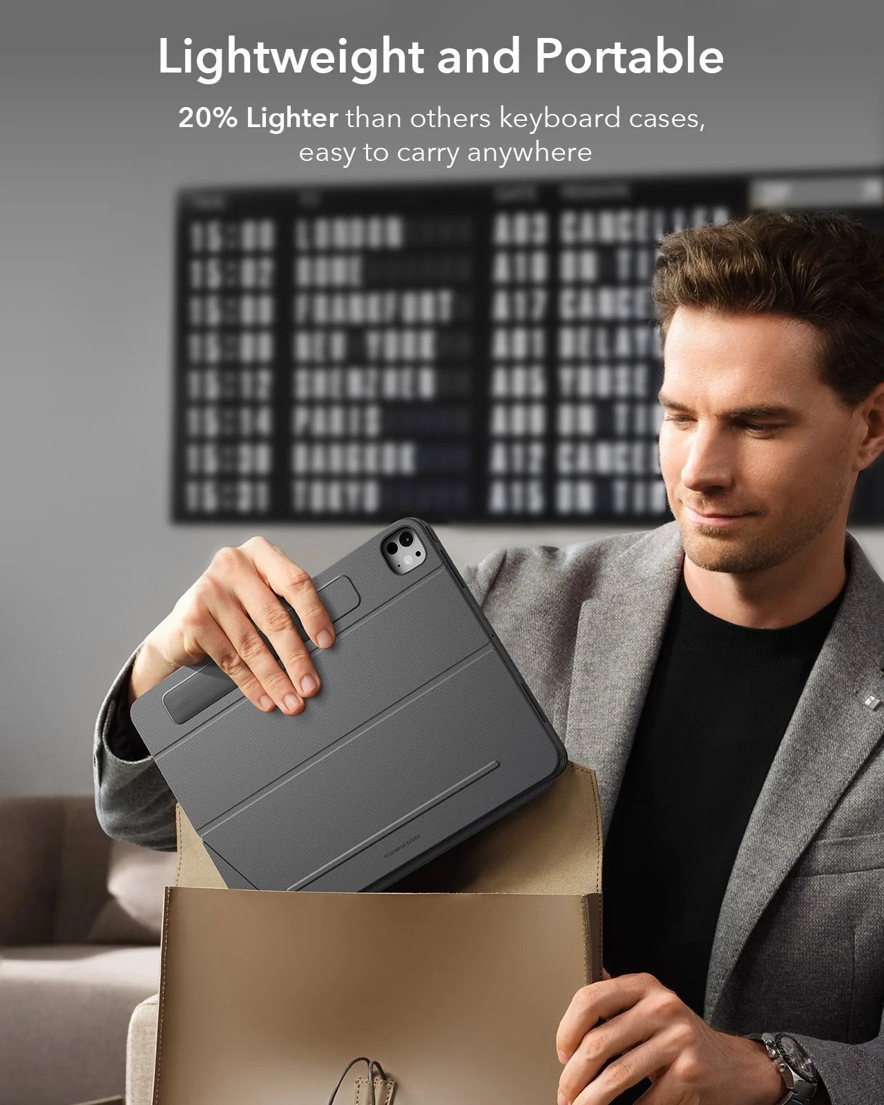 iPad Pro 11" (M4) 2024 Bundle Shift Keyboard Case and Armorite Screen Protector  - US Layout - Dark Gray - Image 8