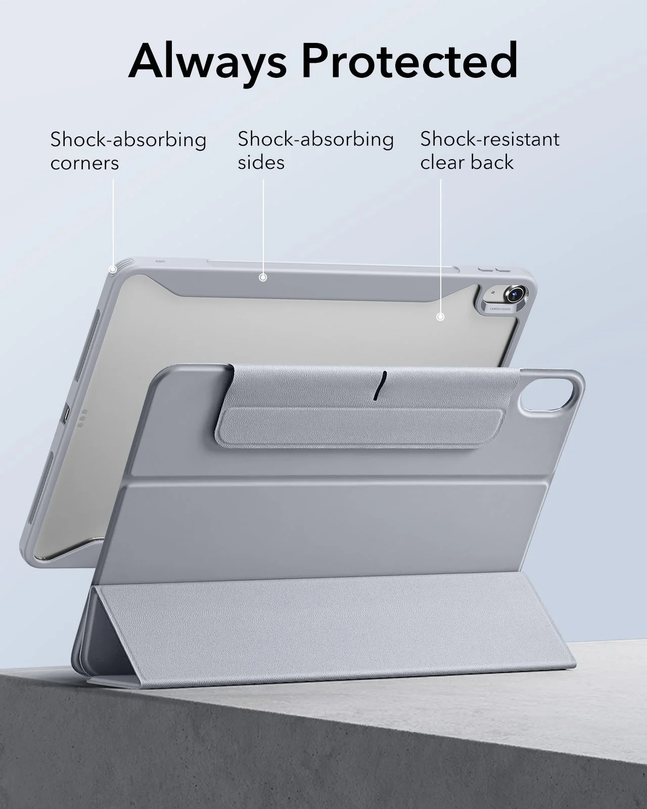 iPad Air 13" (M4) 2026 Rebound Hybrid Case 360 - Grey - Image 7