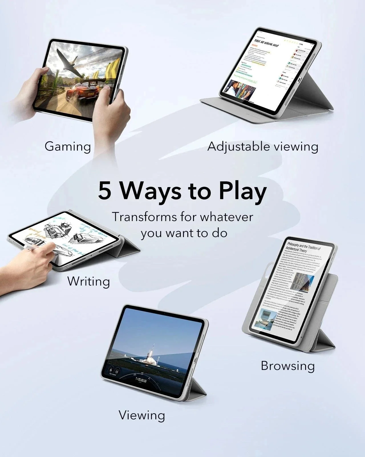 iPad Pro 11ʺ (2025) Rebound Transformation Bundle - Grey - Image 3