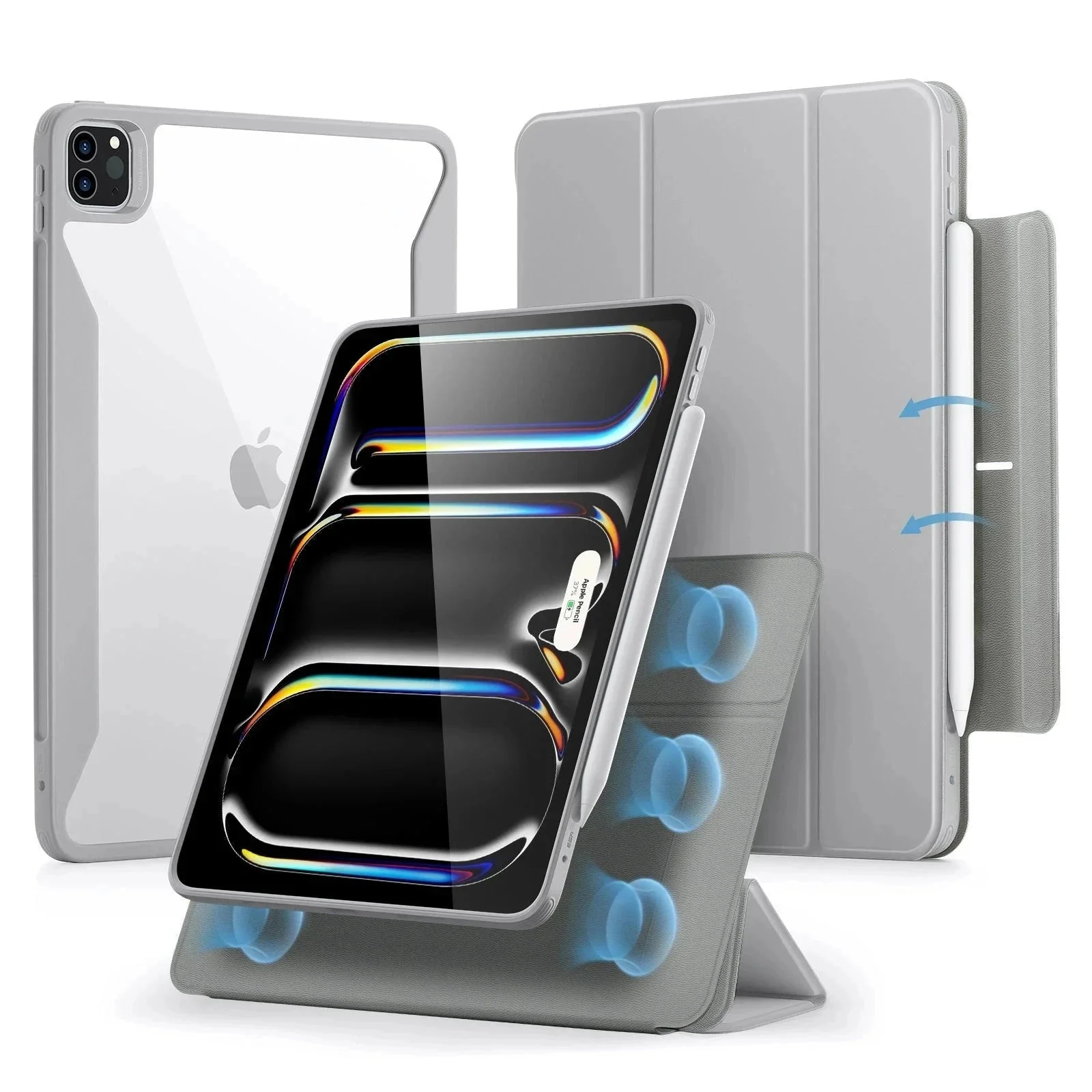 iPad Pro 13ʺ (2025) Rebound Hybrid Case 360 - Grey