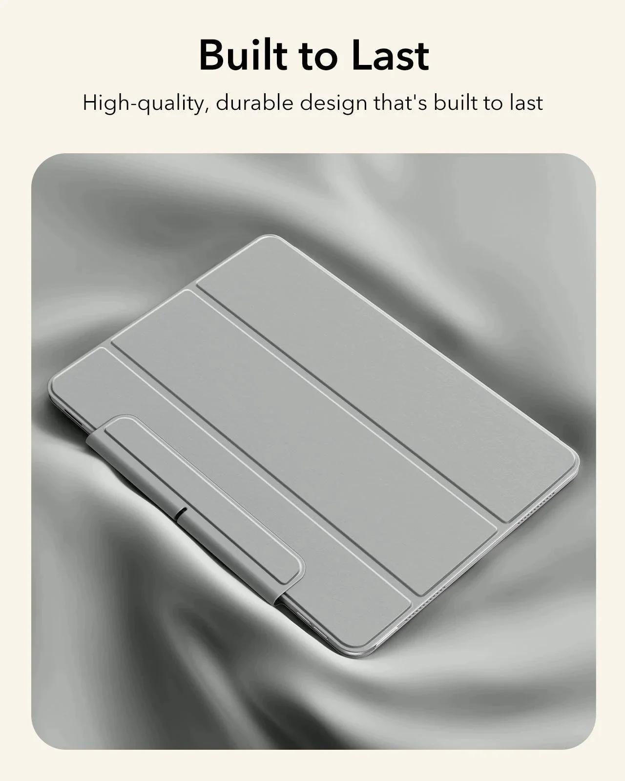iPad Air 11" (M4) 2026 Rebound Magnetic Case - Grey - Image 7
