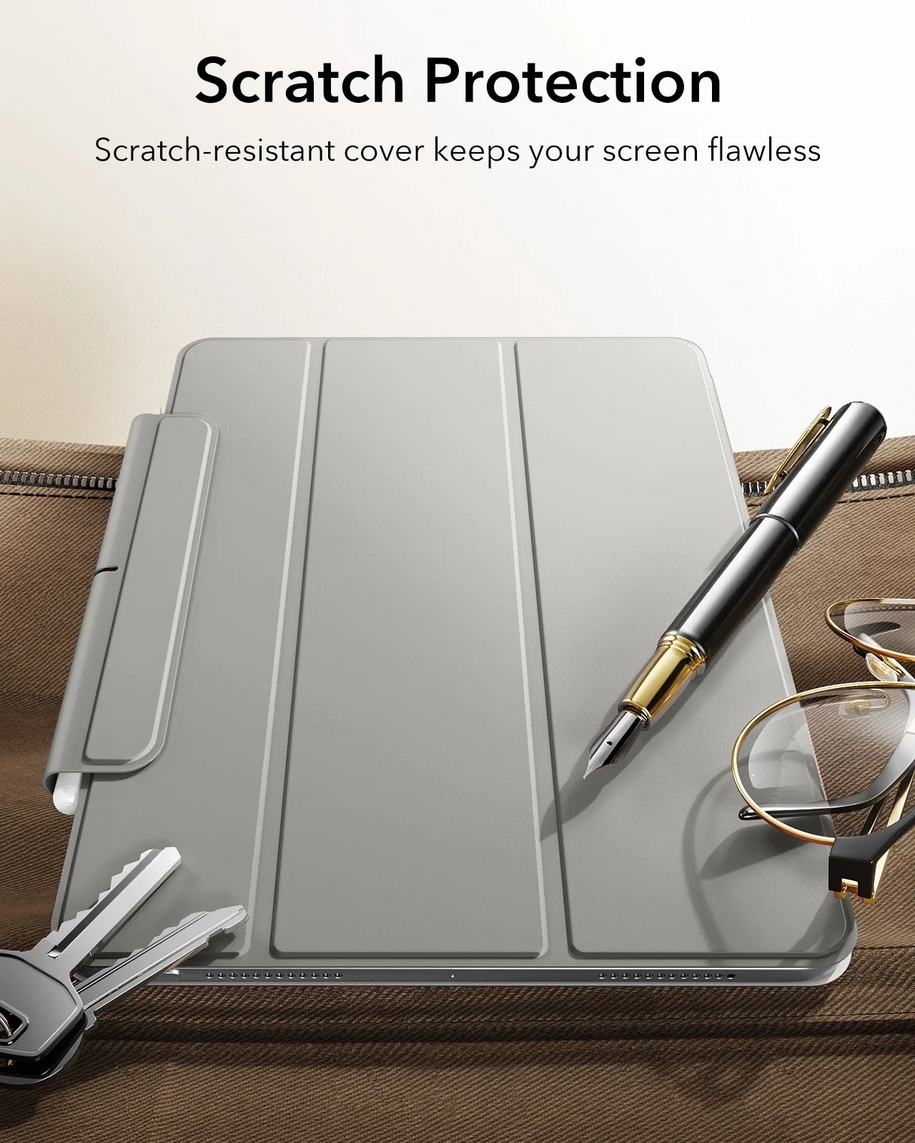 iPad Air 11" (M4) 2026 Rebound Magnetic Case - Grey - Image 9