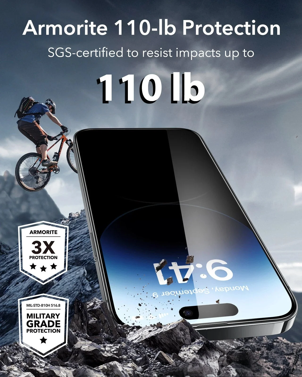 iPhone 14 Pro Max UltraFit Armorite Privacy Screen Protector - 3 Pack - Image 6