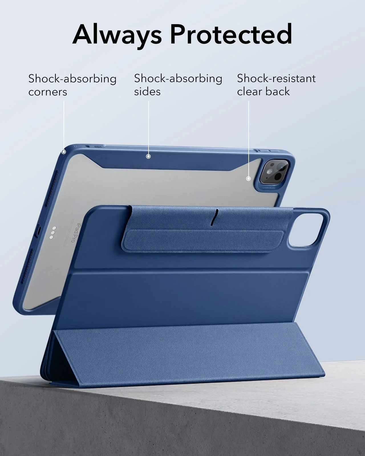 iPad Pro 13ʺ (2025) Rebound Case and Screen Protector Bundle - Navy Blue - Image 7