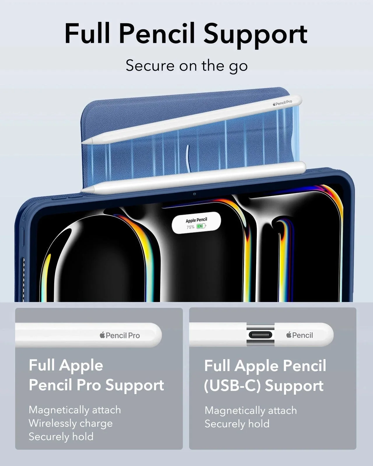 iPad Pro 13ʺ (2025) Rebound Case and Screen Protector Bundle - Navy Blue - Image 8