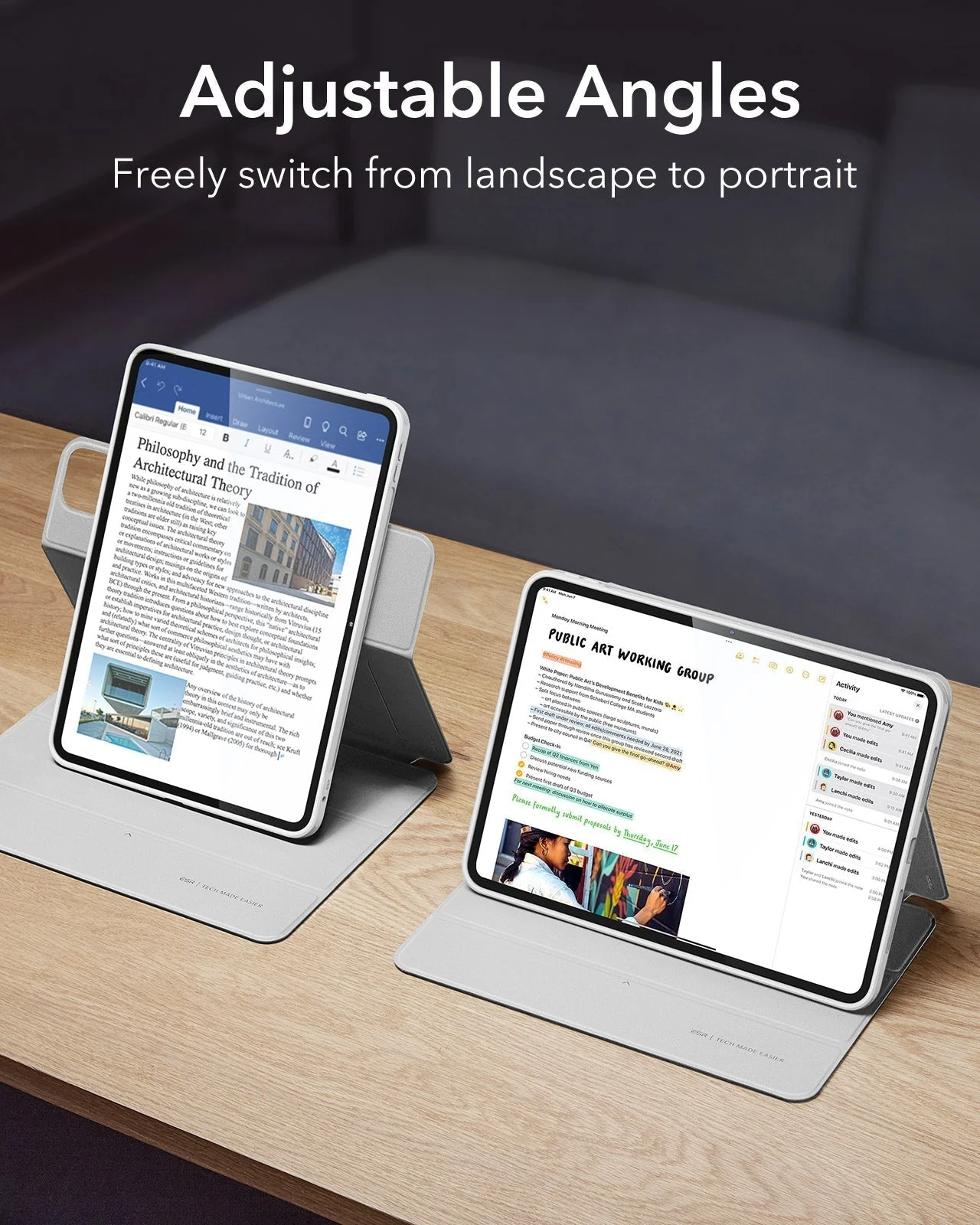 iPad Pro 11ʺ (2025) Rebound Case and Screen Protector Bundle - Brilliant White - Image 5