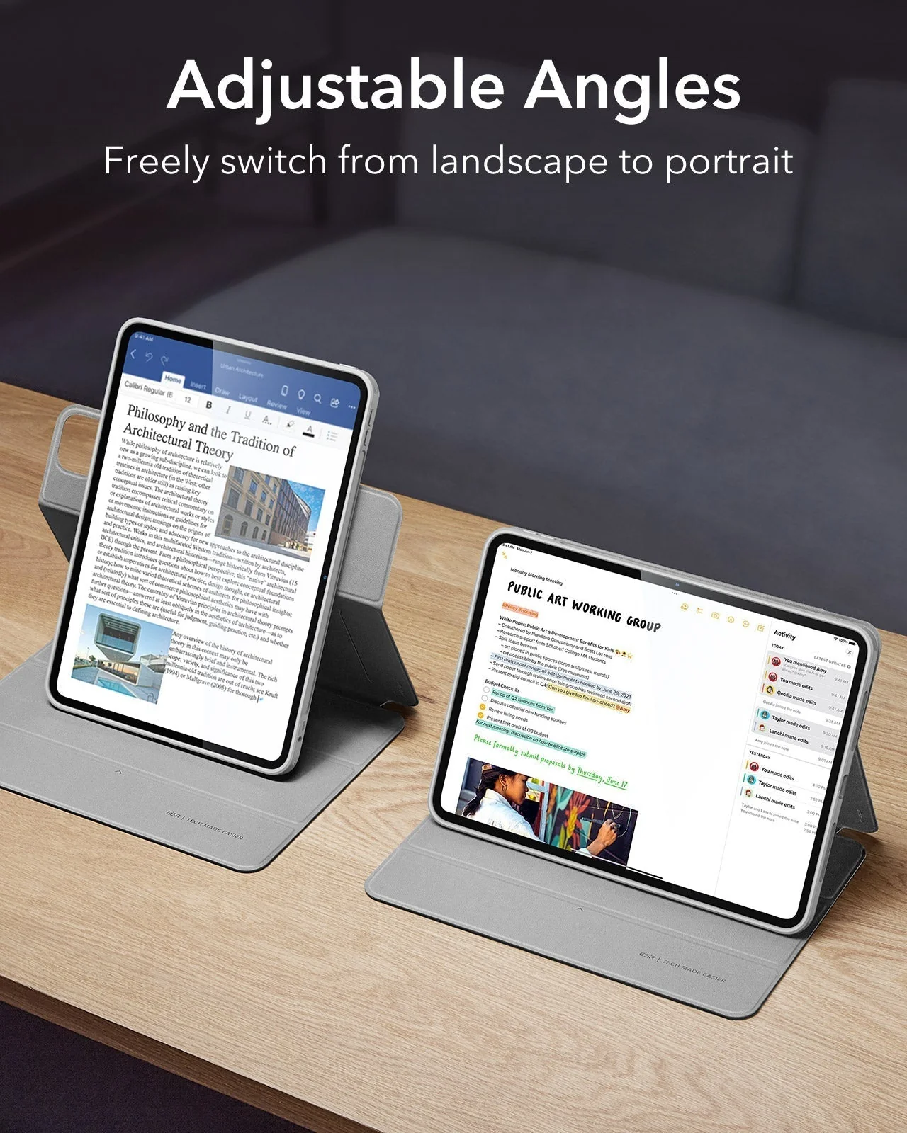 iPad Pro 13ʺ (2025) Rebound Case and Screen Protector Bundle - Grey - Image 5