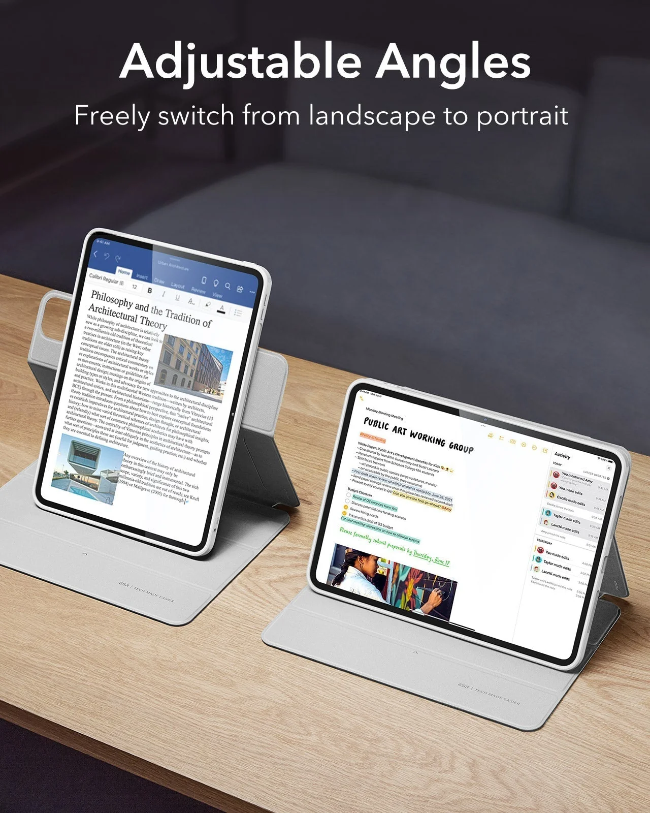 iPad Pro 13ʺ (2025) Rebound Case and Screen Protector Bundle - Brilliant White - Image 5