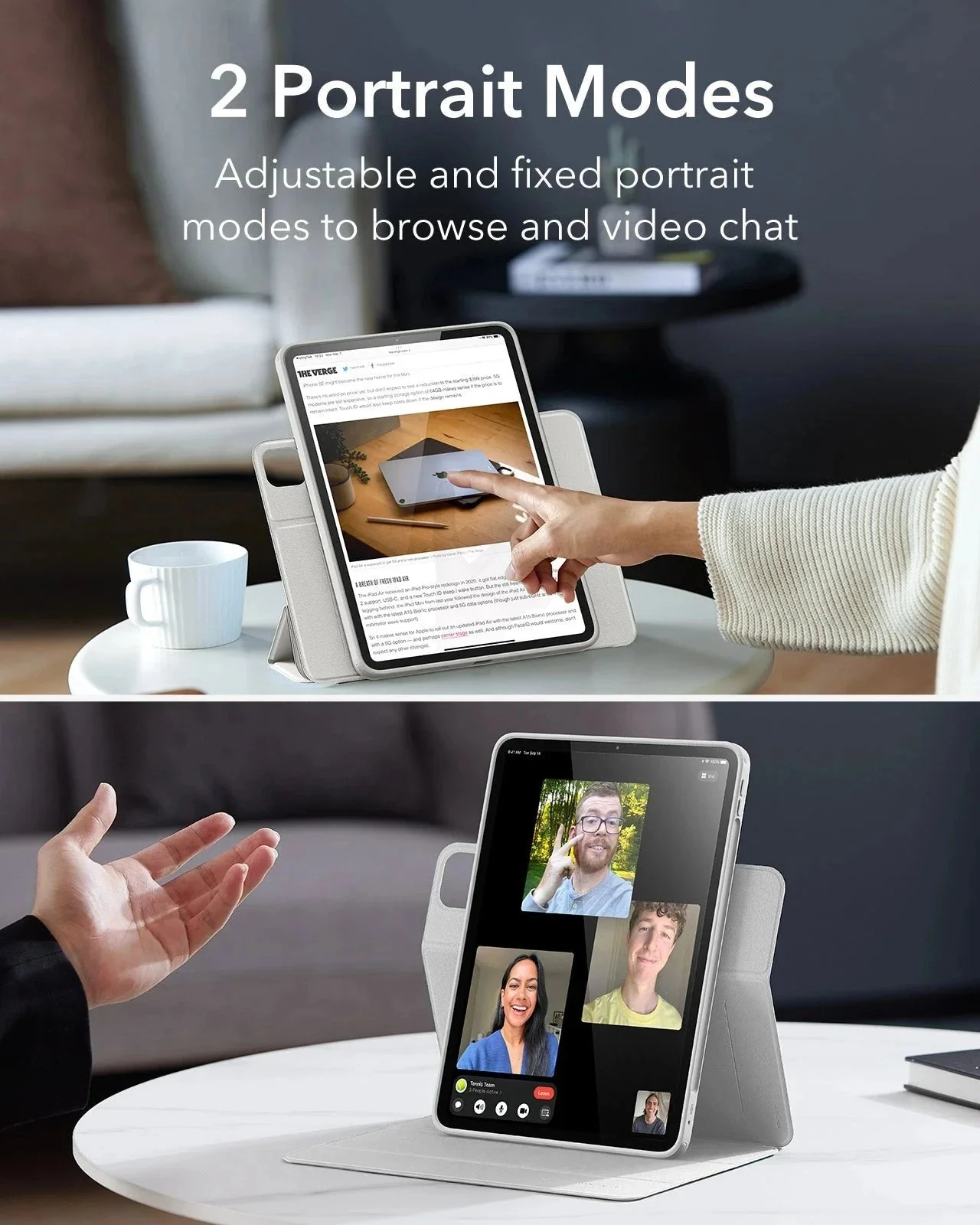 iPad Pro 13ʺ (2025) Rebound Case and Screen Protector Bundle - Brilliant White - Image 6