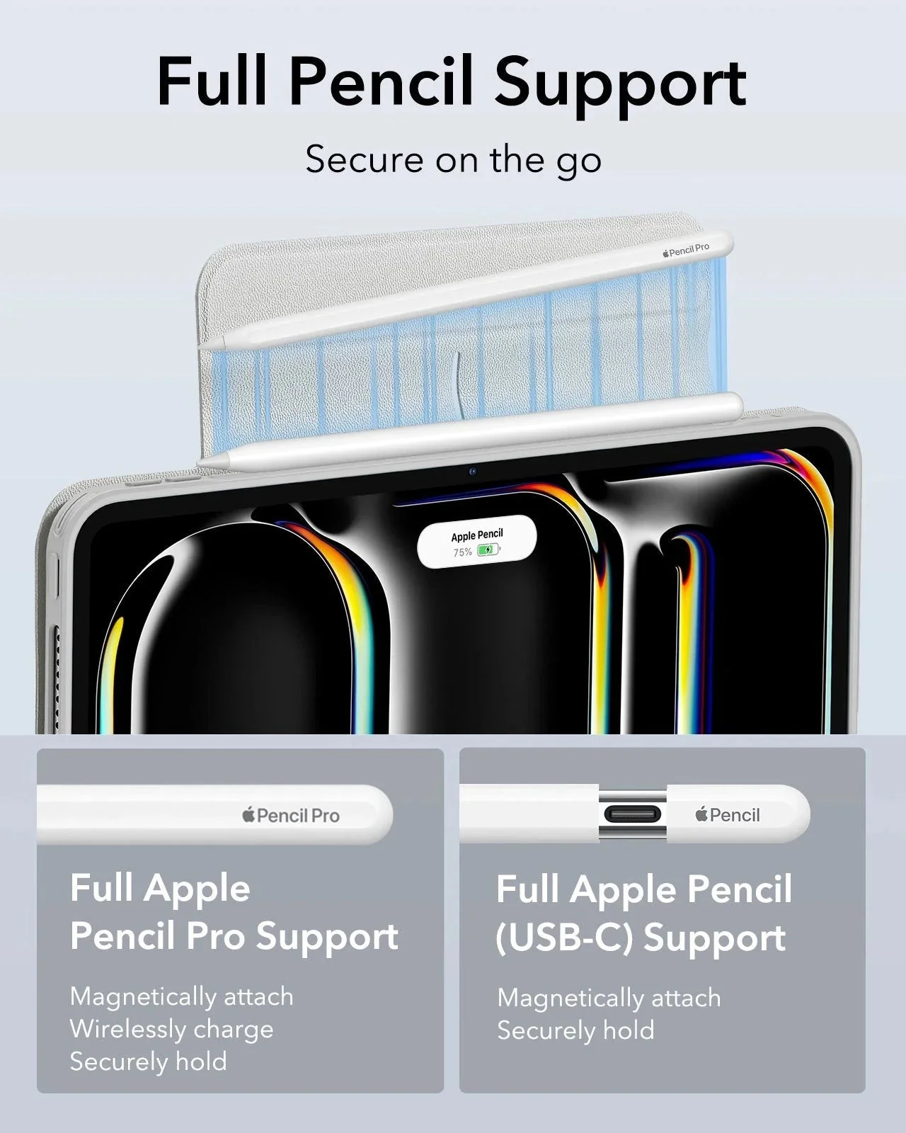 iPad Pro 13ʺ (2025) Rebound Case and Screen Protector Bundle - Brilliant White - Image 8