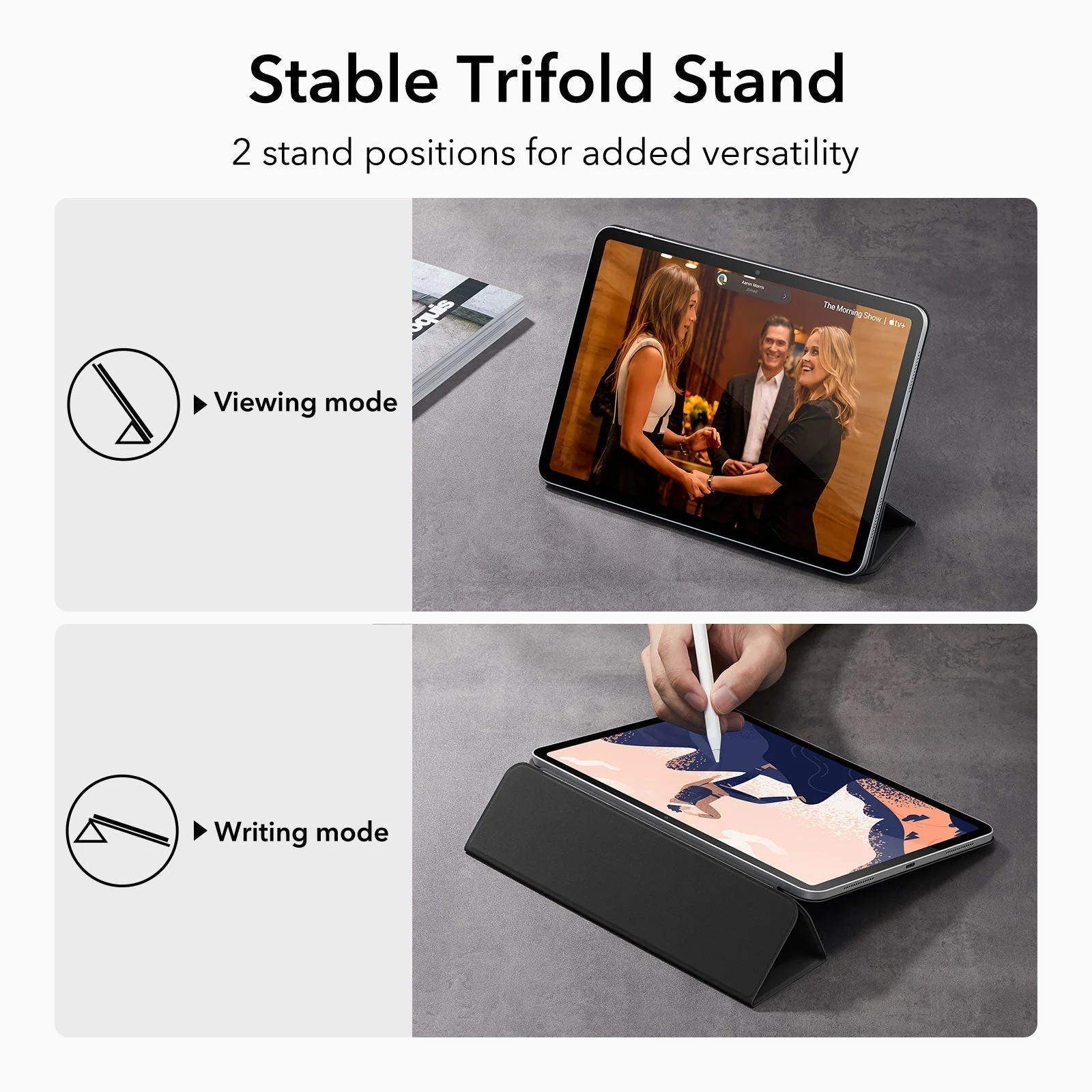iPad 11“ (A16, 2025)/10th Generation Rebound Magnetic Case - Navy Blue - Image 4