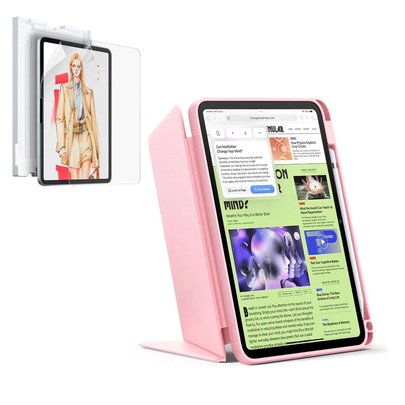 iPad 11" (A16, 2025) Flip Art Bundle - Pink
