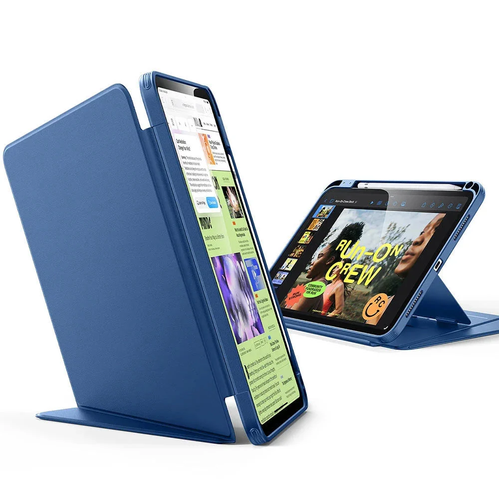 iPad 11" (A16, 2025) Flip Magnetic Case with Pencil Holder - Navy Blue - Image 3