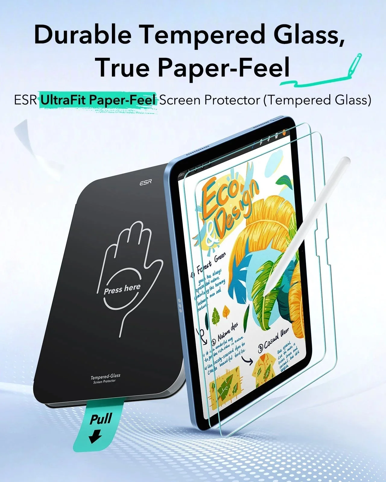 iPad 11" (A16, 2025) UltraFit Classic Paper-Feel Screen Protector – 2 Pack - Image 3