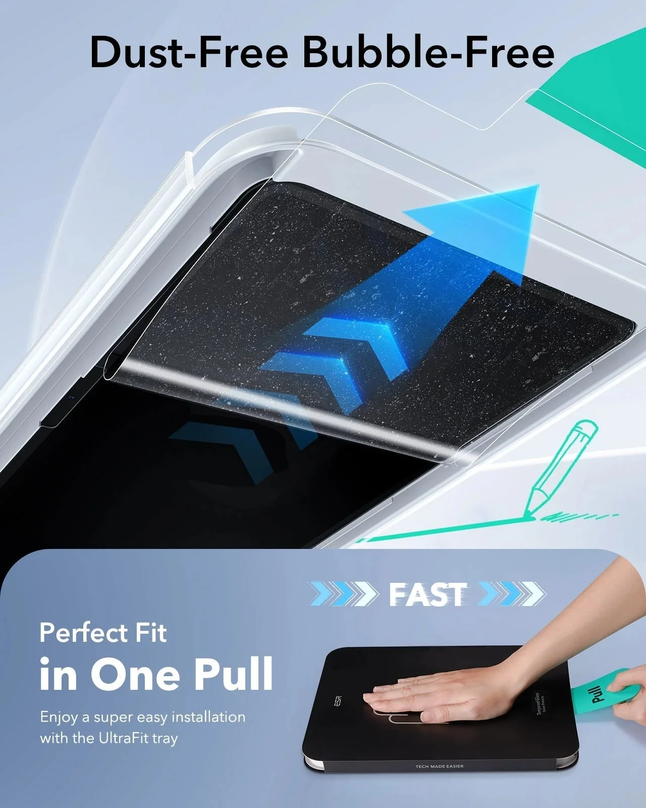iPad 11" (A16, 2025) UltraFit Classic Paper-Feel Screen Protector – 2 Pack - Image 5