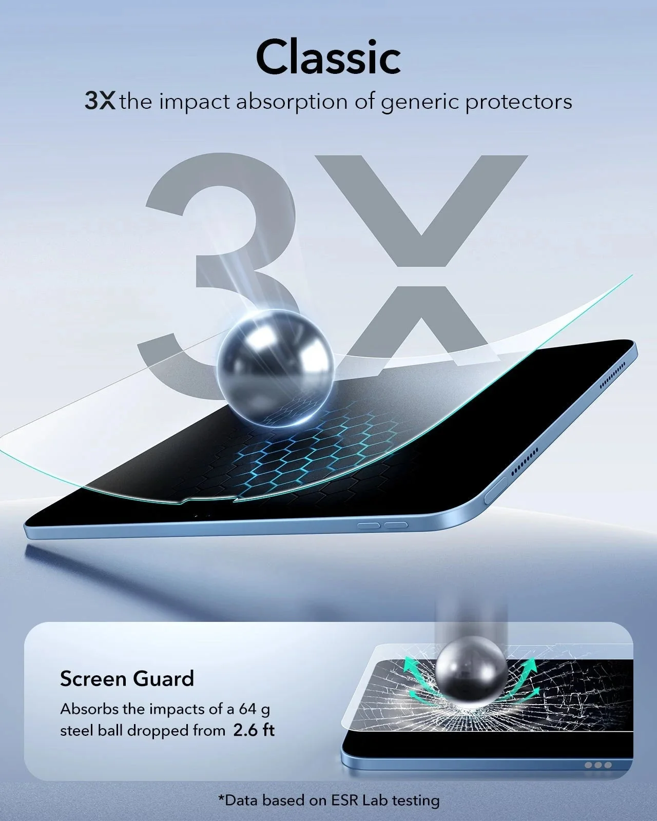 iPad 11" (A16, 2025) UltraFit Classic Paper-Feel Screen Protector – 2 Pack - Image 6