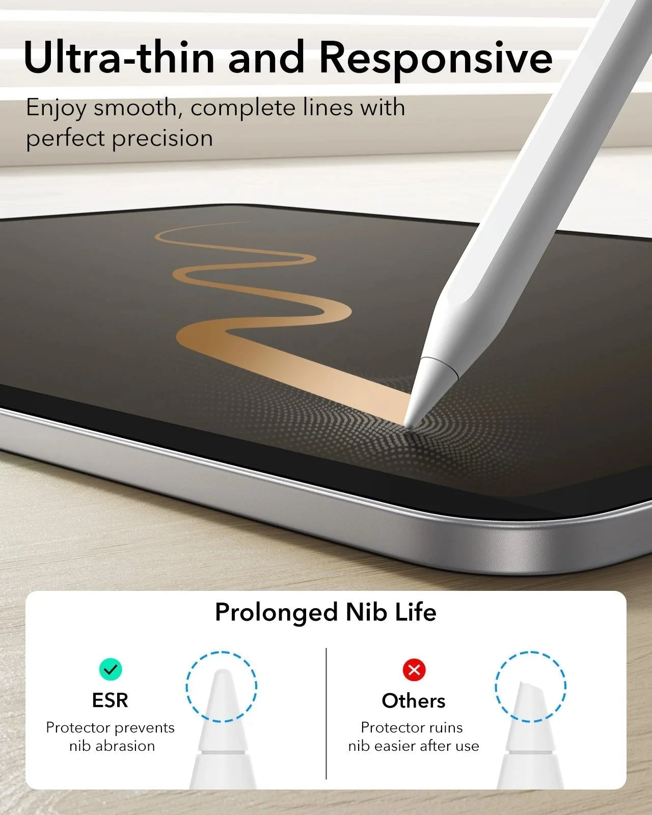 iPad 11" (A16, 2025) Paper-Feel Magnetic Screen Protector - 1 Pack - Image 9