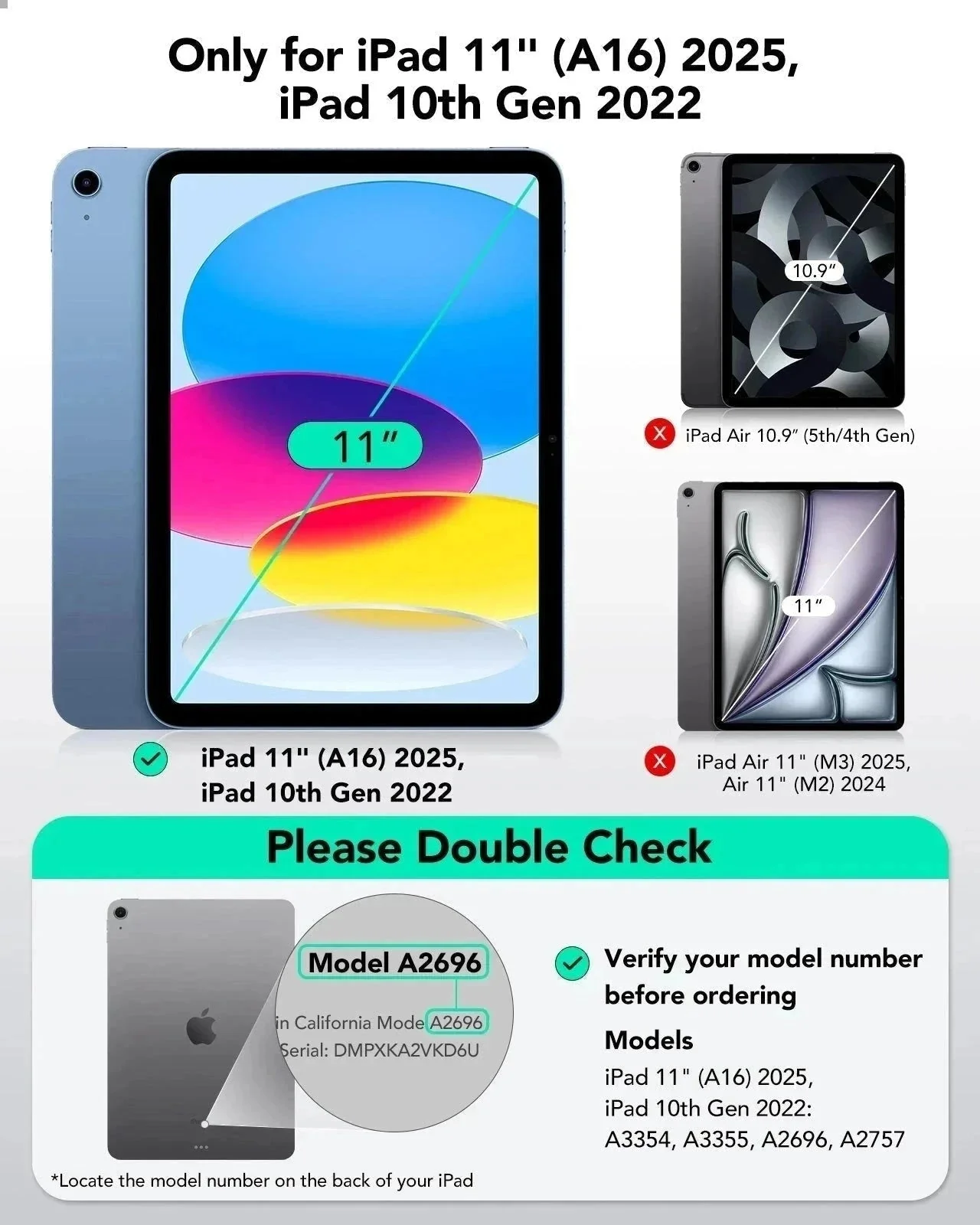 iPad 11" (A16, 2025) Rebound Magnetic Keyboard Case and Paper-Feel Screen Protector Bundle-US Layout-White - Image 2