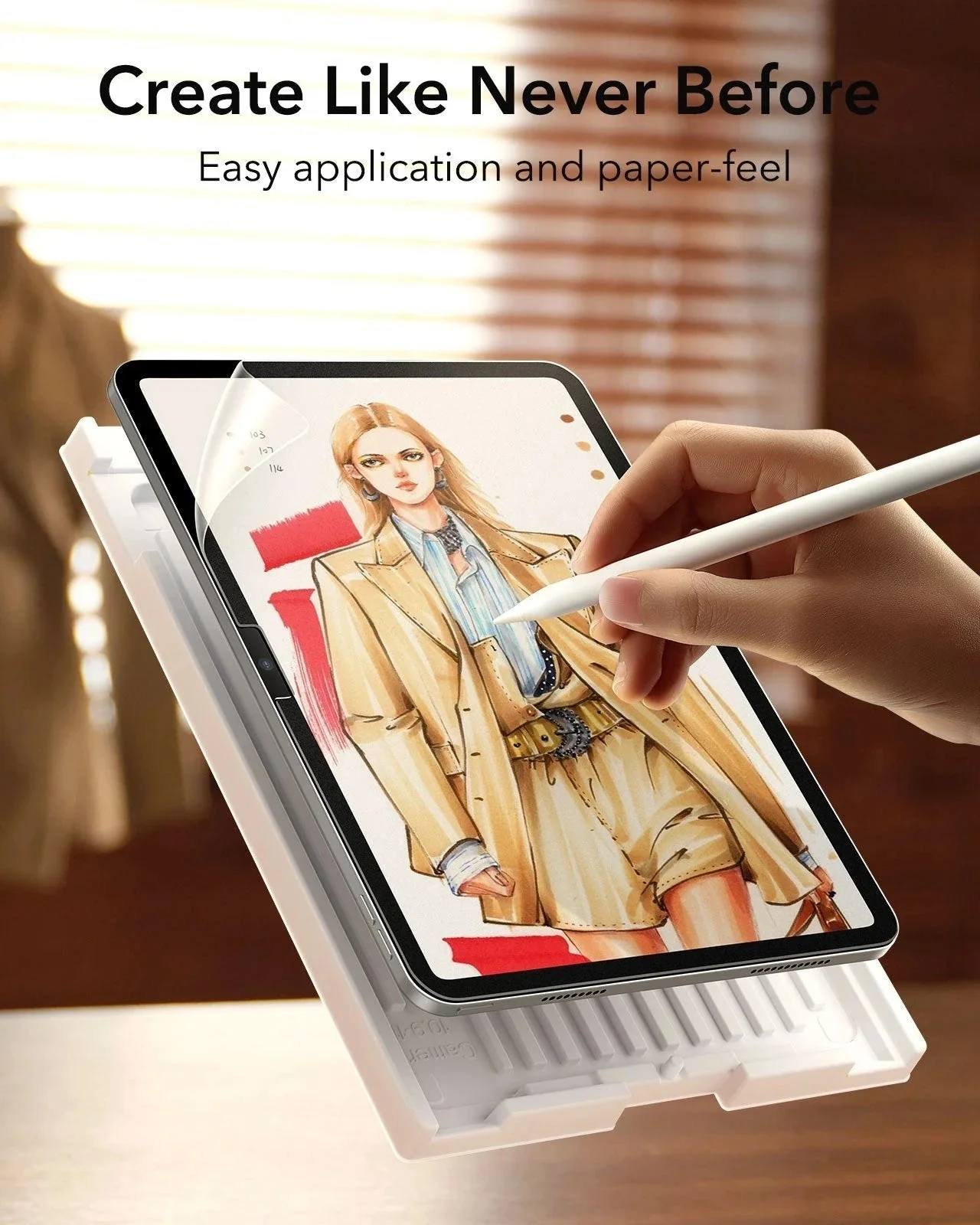 iPad 11" (A16, 2025) Rebound Magnetic Keyboard Case Paper-Feel Bundle - US Layout-White - Image 16