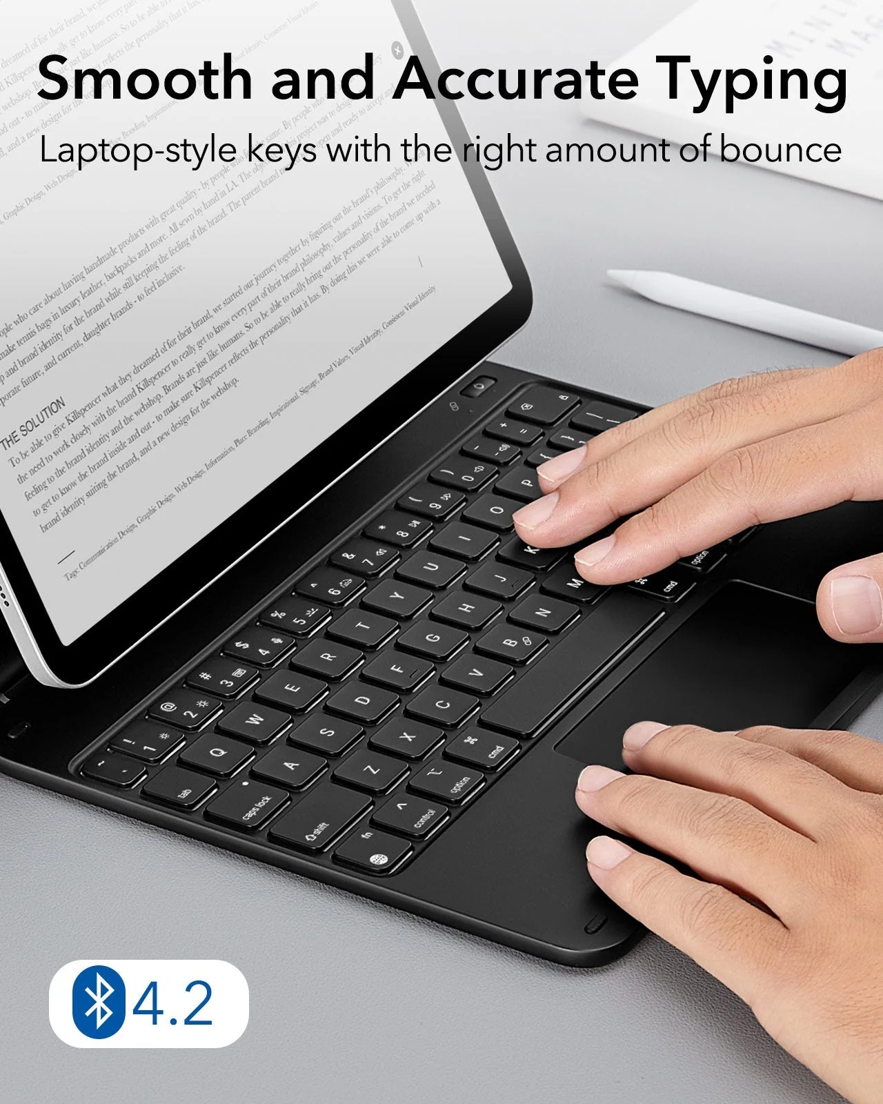 iPad 11" (A16, 2025) Rebound Magnetic Keyboard Case - US Layout-Black - Image 7