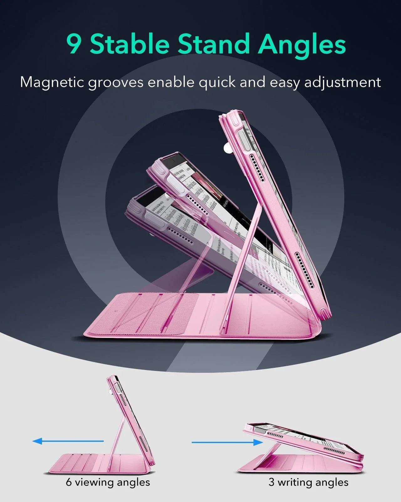 iPad 11" (A16, 2025) Shift Magnetic Case - Pink - Image 8