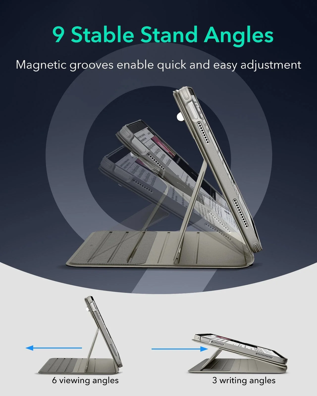 iPad 11" (A16, 2025) Shift Magnetic Case - Titanium - Image 8