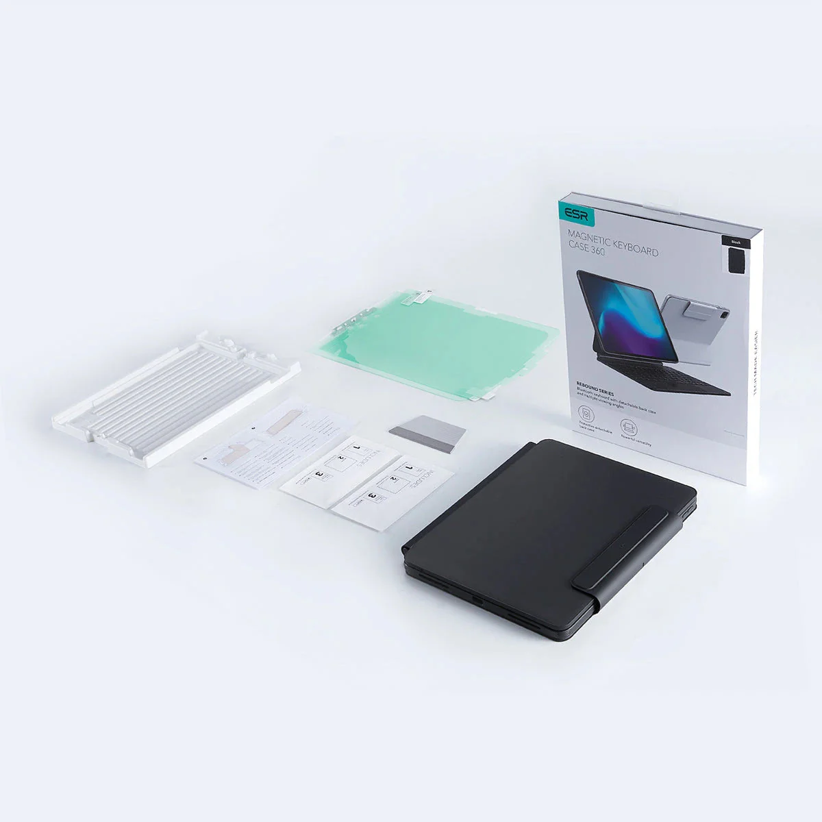 iPad Air 11ʺ (2024) Rebound Magnetic Keyboard Case 360 Paper-Feel Bundle -  DE Layout-Black - Image 3