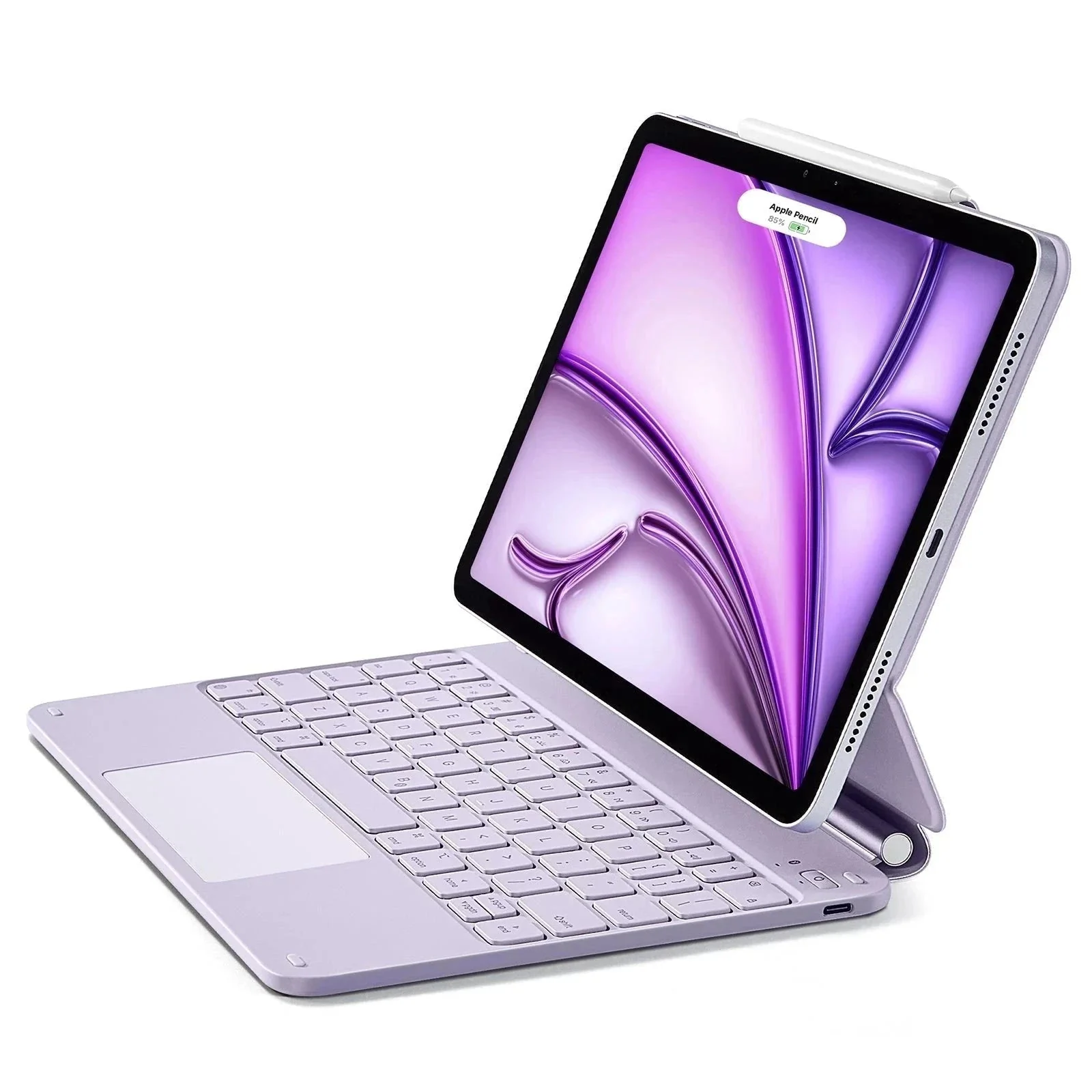 iPad Air 11” (2024) Rebound Magnetic Keyboard Case - US Layout-Purple - Image 2
