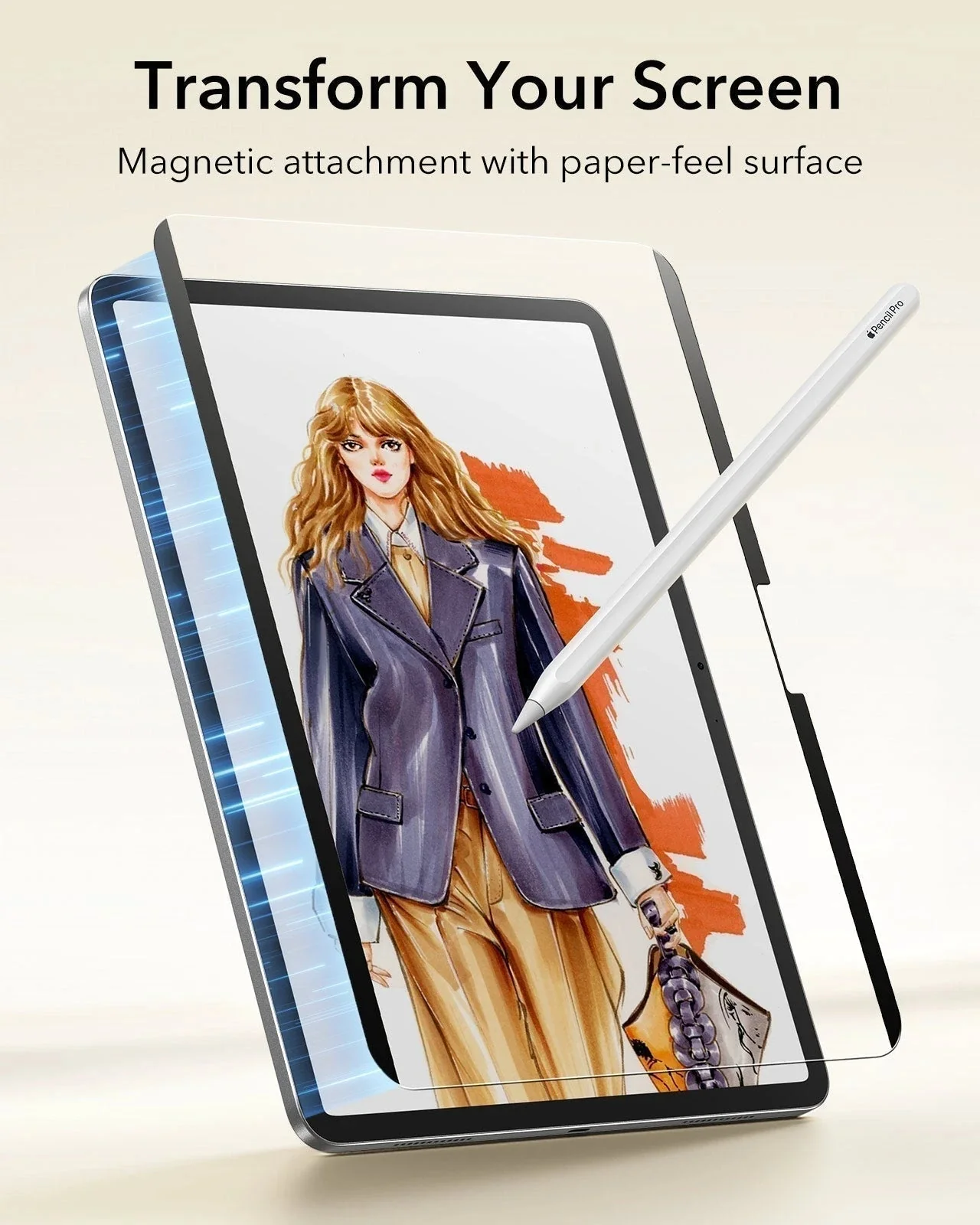 iPad Air 11" (2025) Paper-Feel Magnetic Screen Protector Set - 1 Paper-Feel Magnetic + 2 UltraFit Classic - Image 3