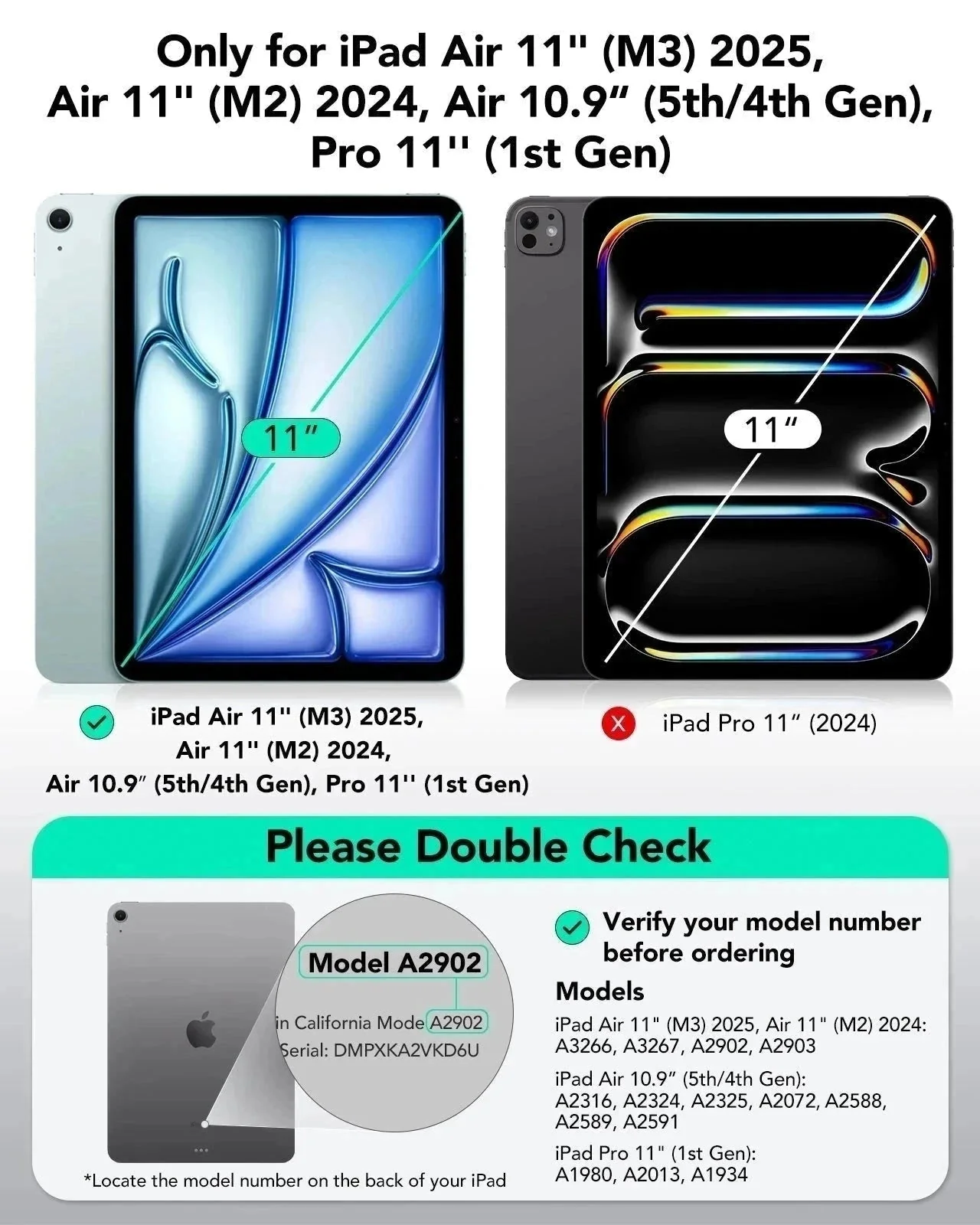 iPad Air 11″ (2025) Rebound Magnetic Case - Navy Blue - Image 2