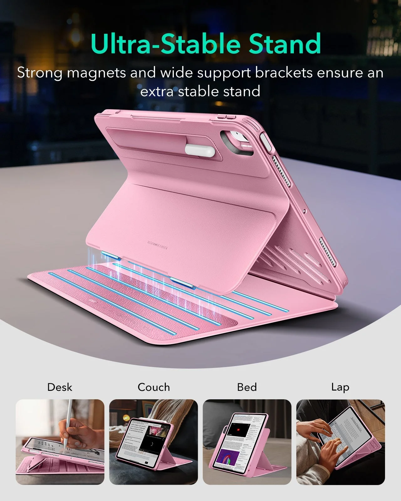 iPad Air 11" (2025) Shift Magnetic Case - Pink - Image 3
