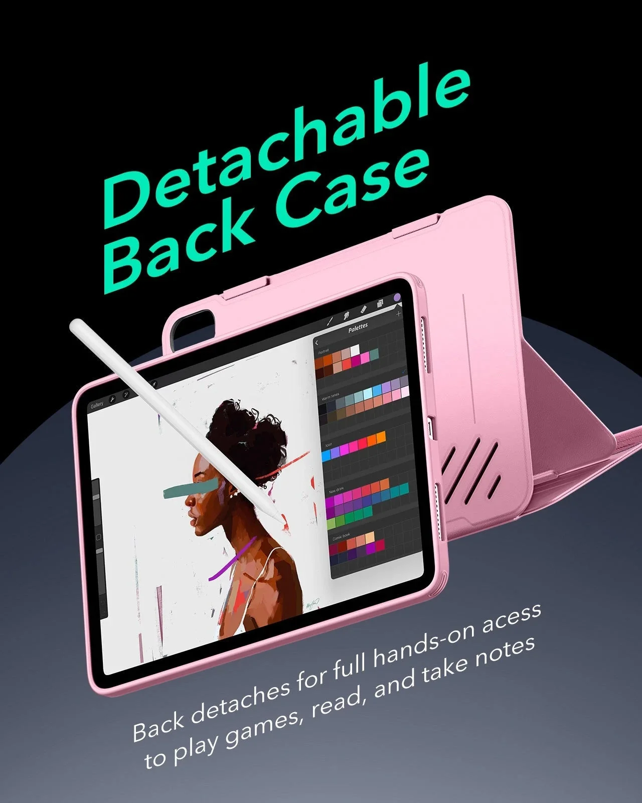iPad Air 11" (2025) Shift Magnetic Case - Pink - Image 5