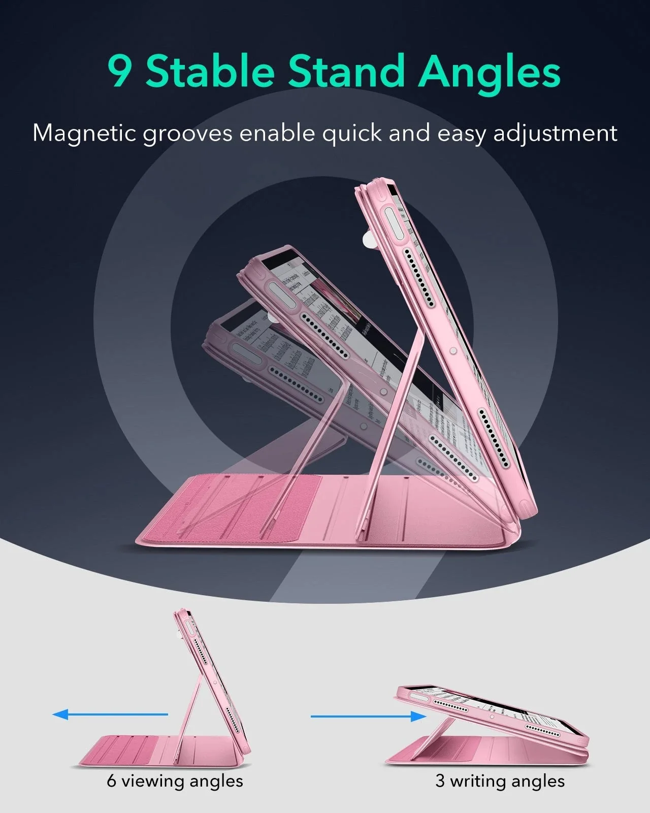 iPad Air 11" (2025) Shift Magnetic Case - Pink - Image 6