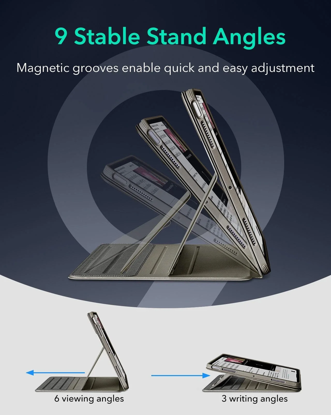 iPad Air 11" (2025) Shift Magnetic Case - Titanium - Image 6
