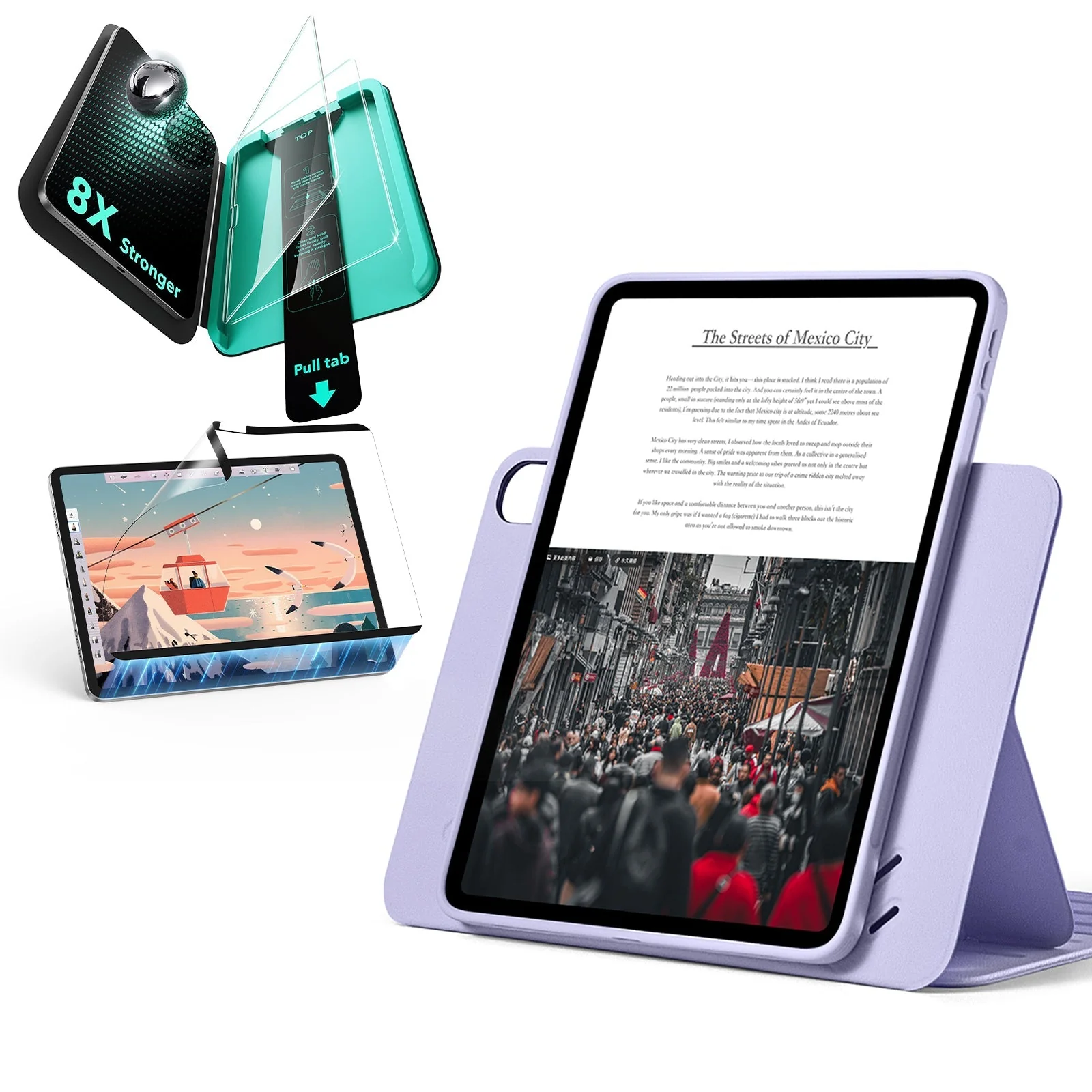 iPad Air 11″ (2025) Shift Transformation Bundle - Light Purple